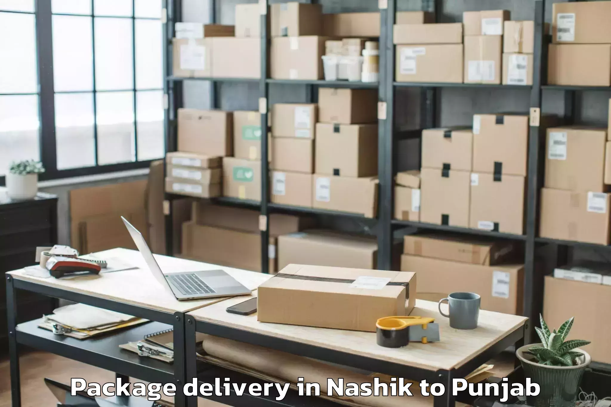 Professional Nashik to Guru Kashi University Talwandi Package Delivery